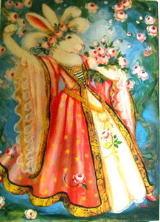 Gather ye Rosebuds / happy birthday 1990 Pamela Silin-Palmer