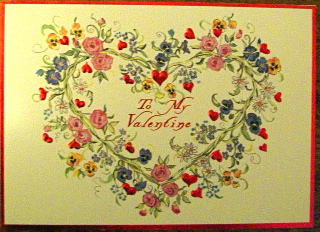Valentine embossed and foiled I will always love you